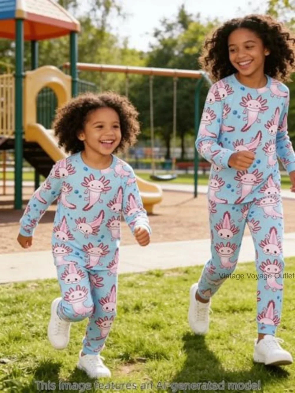 Kids Bamboo Viscose Two-Piece Long Sleeve Pajama Set